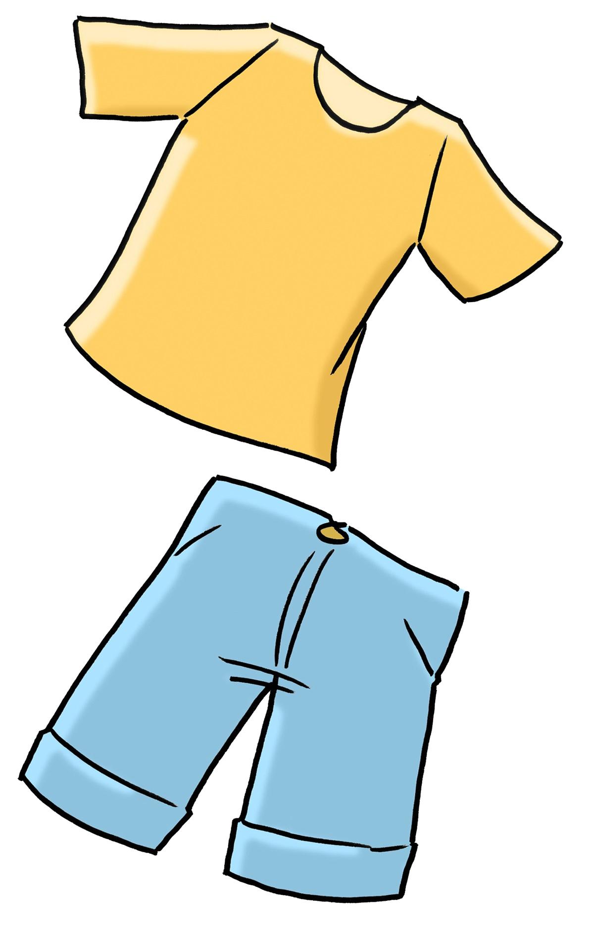 shirt und kurze Hose Sommer