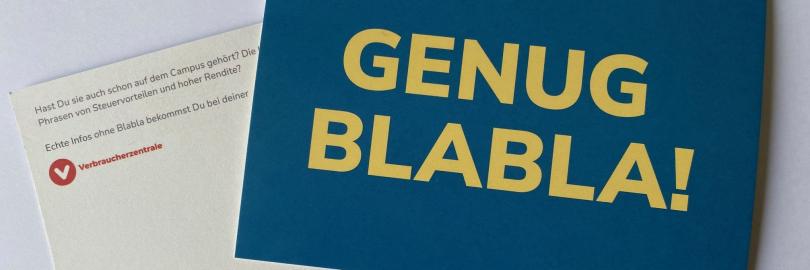 Karte frontansicht und backansicht, blabla