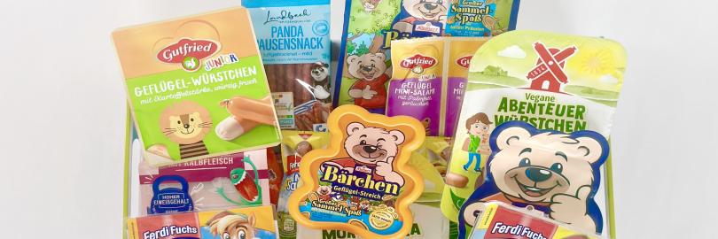 mehrere Kinder-Wurstpackungen 