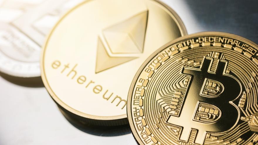 Kryptowährungen Bitcoin und Ethereum