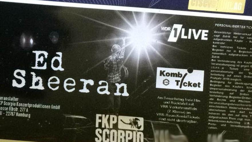 Ticket für Ed Sheeran in Essen bzw. Düsseldorf