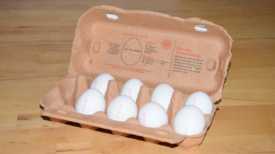 Eier in Verpackung