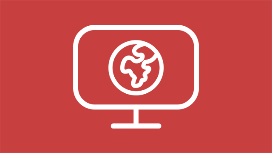 Icon weiß rot DIGITAL