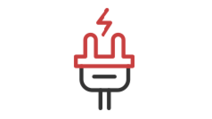 Icon weiß: Energie