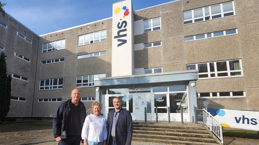 Gebäude mit den Energieberater:innen