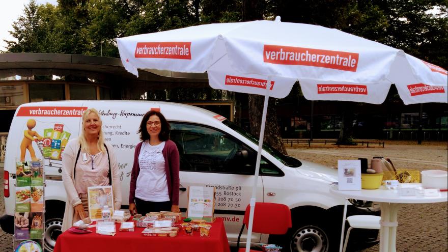 Infostand im Frühjahr