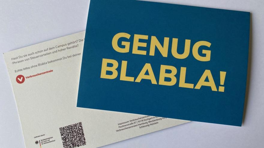 Karte frontansicht und backansicht, blabla