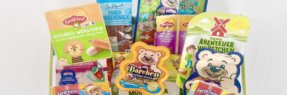 mehrere Kinder-Wurstpackungen 