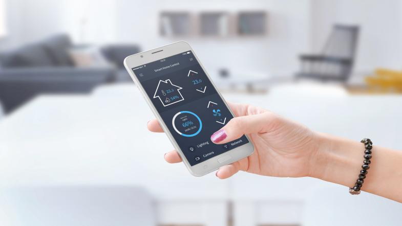 Smart home auf dem Smartphone