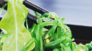 Algen auf Essstäbchen