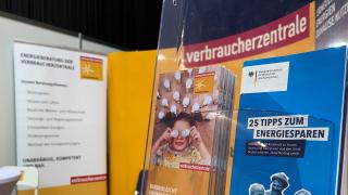 Messestand von der Verbraucherzentrale