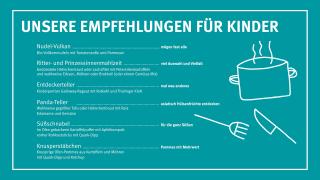 Kinderspeisekarte